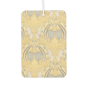 Désodorisant Pour Voiture Arts and Crafts Walter Crane Bleus Tulipes Blanche