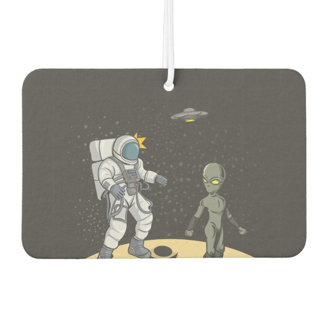 Désodorisant Pour Voiture Astronaute et alien (Devant)
