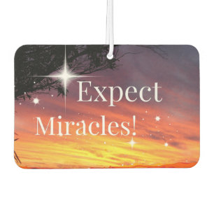 Désodorisant Pour Voiture Attendez-vous à Miracles Sparkle Sunset Inspiratio