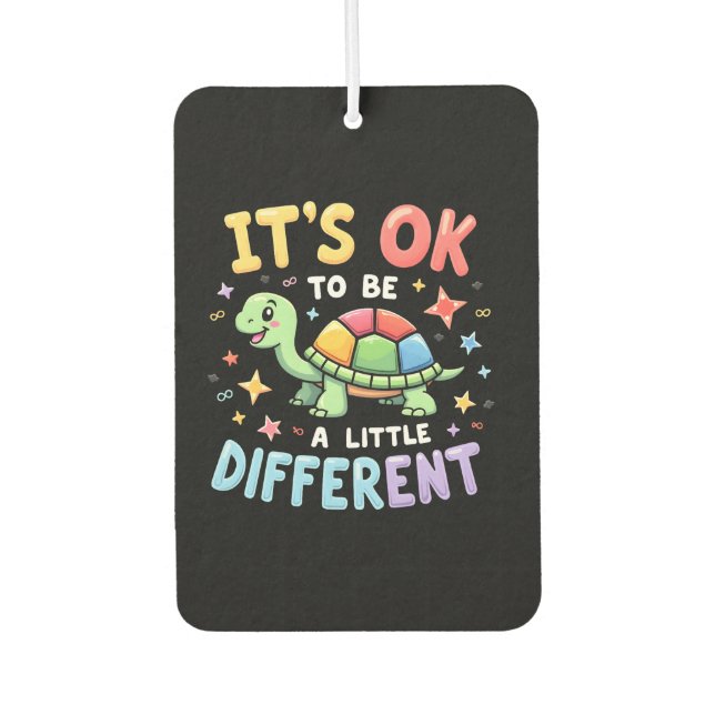 Désodorisant Pour Voiture Autism Awareness It's Ok To Be A Little Different  (Devant)