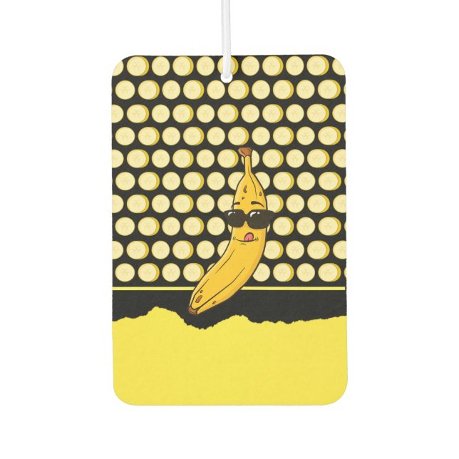 Désodorisant Pour Voiture Banane Cool mignonne (Devant)