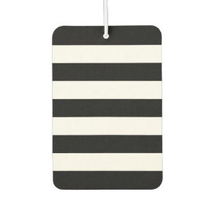 Désodorisant Pour Voiture Bandes noires et blanches, Motif rayé, Lignes