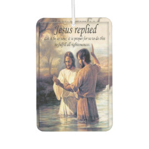 Désodorisant Pour Voiture Baptême de Jésus-Christ par Jean image un