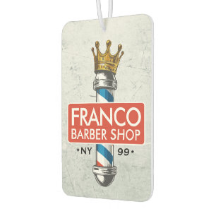 Désodorisant Pour Voiture Barber Hair Shop King Crown Barber Pole Hair Salon