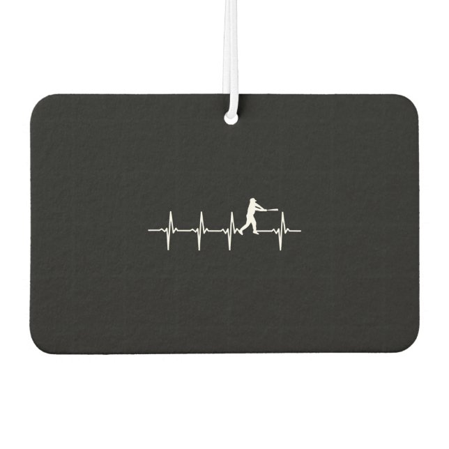 Désodorisant Pour Voiture Baseball - Heartbeat (Devant)