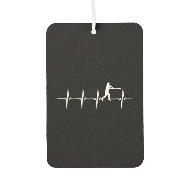 Désodorisant Pour Voiture Baseball - Heartbeat (Devant)