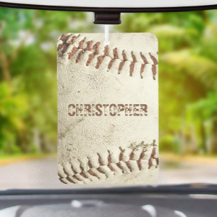 Désodorisant Pour Voiture Baseball Vintage Personnalisé