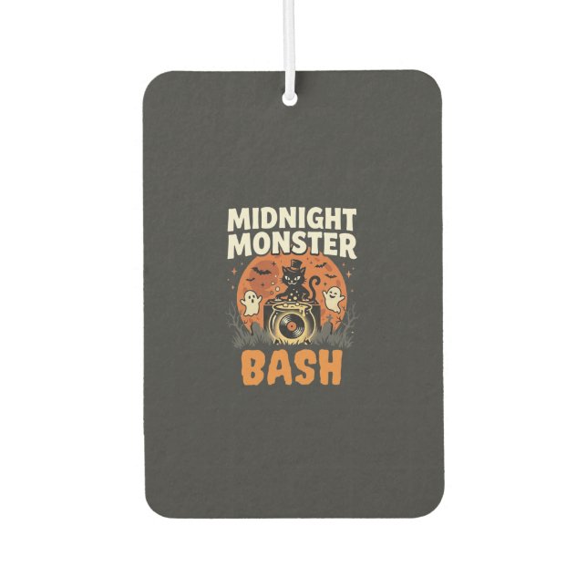 Désodorisant Pour Voiture Bash de monstres de minuit d'Halloween (Devant)