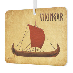 Désodorisant Pour Voiture Bateau viking à voile rouge II