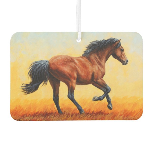 Désodorisant Pour Voiture Bay Horse Galloping (Devant)