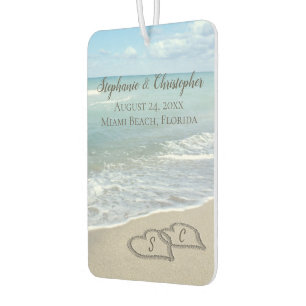 Désodorisant Pour Voiture Beach Wedding Hearts