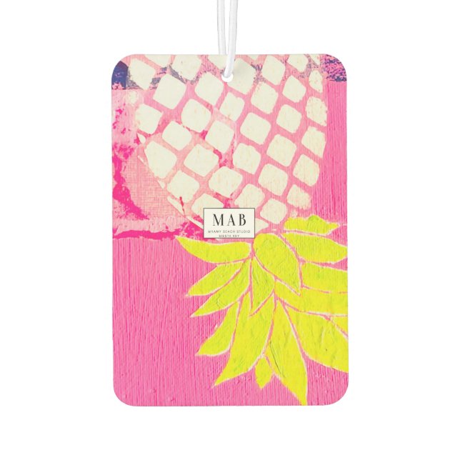 Désodorisant Pour Voiture Beachy upside down pineapple air freshener (Dos)