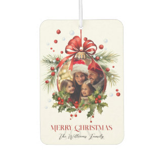 Désodorisant Pour Voiture Beau cadre de Noël Bauble Fêtes de famille