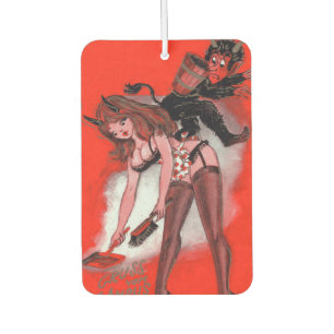 Désodorisant Pour Voiture Beauté et Noël vintage de Noël de Krampus
