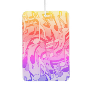 Désodorisant Pour Voiture Belle musique Joyeuses couleurs vives notes musica