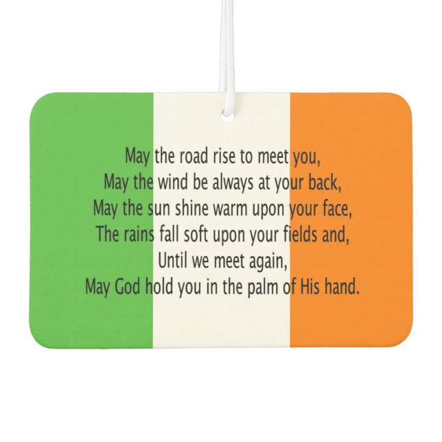 Désodorisant Pour Voiture Bénédiction irlandaise (Devant)