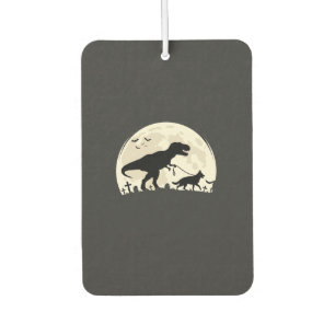 Désodorisant Pour Voiture Berger Allemand Halloween Dinosaure Silhouette Lun