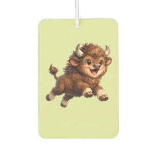 Désodorisant Pour Voiture Bison Adorable Jouant avec Joie