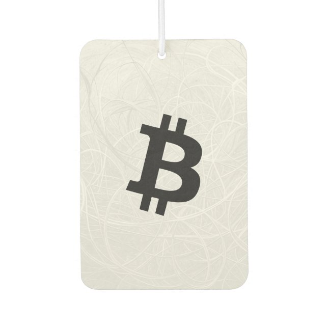Désodorisant Pour Voiture BitCoin Neurone Blanc (Devant)