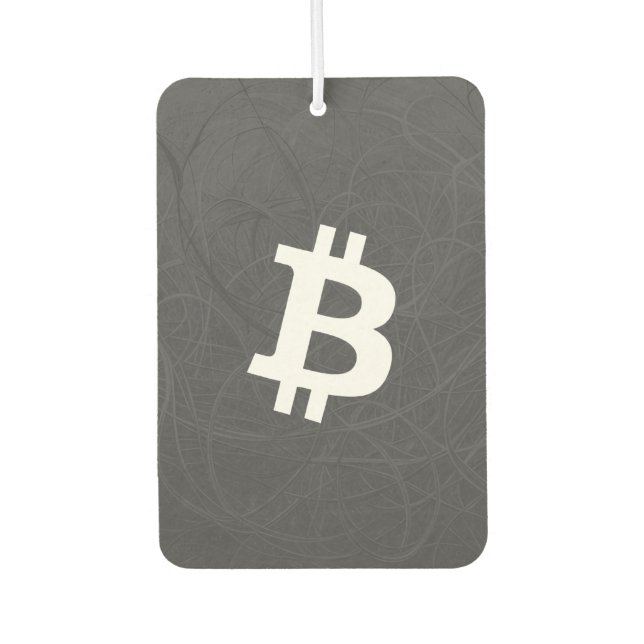 Désodorisant Pour Voiture BitCoin Neurone Gris (Devant)