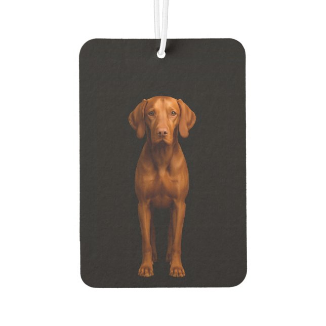 Désodorisant Pour Voiture Black 4 Luxe Car Air Fresheners, Agile Vizsla Dog (Dos)