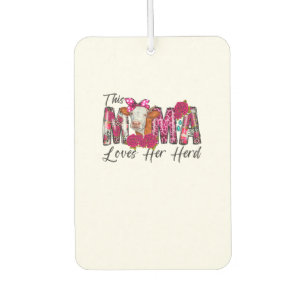 Désodorisant Pour Voiture Bleached This Mama Loves Her Herd Mother's Day Cow