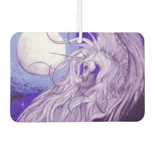 Désodorisant Pour Voiture Bleu pourpre licorne Pegasus Pegacorn Lune lunaire