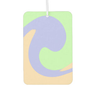 Désodorisant Pour Voiture Bleu vert ombre fluide marbre boho audacieux motif