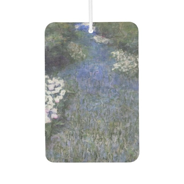 Désodorisant Pour Voiture Blue Forest Path Impressionist Oilpaint (Devant)