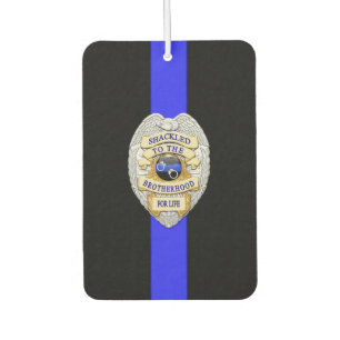 Désodorisant Pour Voiture Blue Line mince Badge Shackled à la confrérie