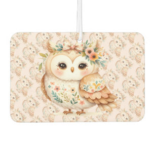 Désodorisant Pour Voiture Boho Cottagecore Owl Floral Farmcore Charme