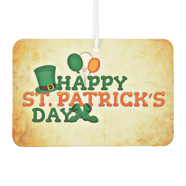 Désodorisant Pour Voiture Bonne Saint Patrick's Day (Devant)