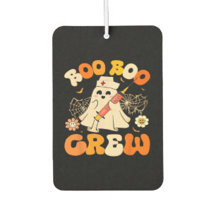 Désodorisant Pour Voiture Boo Boo Crew Fantôme Drôle Pour Infirmière, Rétro