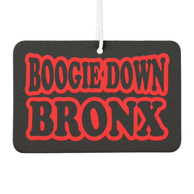 Désodorisant Pour Voiture Boogie Down Bronx, NYC (Devant)