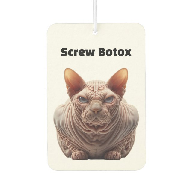 Désodorisant Pour Voiture Botox Humor (Devant)