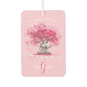 Désodorisant Pour Voiture Bouddha méditant à l'aquarelle personnalisé
