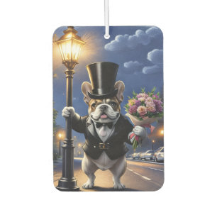 Désodorisant Pour Voiture Bouquet de fleurs de bouledogue français