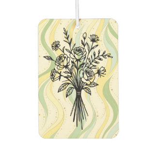 Désodorisant Pour Voiture Bouquet floral élégant en ligne art