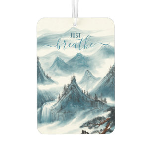 Désodorisant Pour Voiture Breathe Blue Mountains Peinture simple Citation