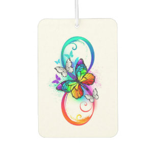 Désodorisant Pour Voiture Bright infinity with rainbow butterfly