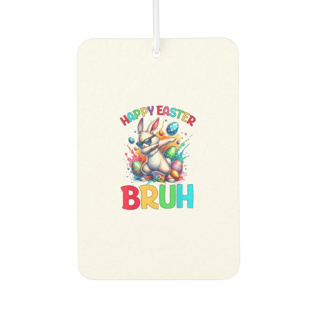 Désodorisant Pour Voiture Bruh Easter Eggs Teens Boys Kids Easter Bunny East (Devant)