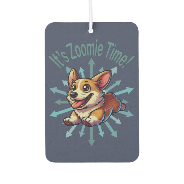 Désodorisant Pour Voiture C’est Zoomie Time Corgi (Devant)