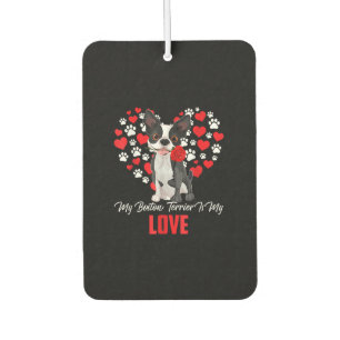 Désodorisant Pour Voiture Cadeau Amoureux des chiens pour les femmes Mon Bos