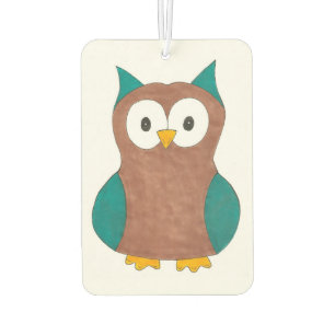 Désodorisant Pour Voiture Cadeau animal Chouette Brown Sage Chouette