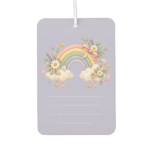 Désodorisant Pour Voiture Cadeau Arc-en-ciel à l'aquarelle – Nuage Charmant