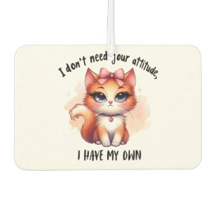 Désodorisant Pour Voiture Cadeau drôle pour amateur de chats Je n'ai pas bes
