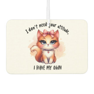 Désodorisant Pour Voiture Cadeau drôle pour amateur de chats Je n'ai pas bes