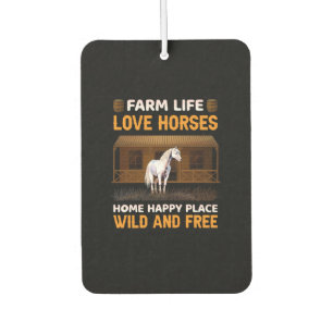 Désodorisant Pour Voiture Cadeau équestre Farm Life Love Hores