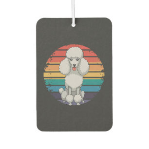 Désodorisant Pour Voiture Cadeaux de chien amateur de caniche rétro pour hom