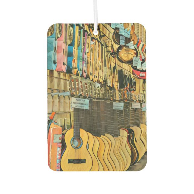 Désodorisant Pour Voiture Cadeaux guitaristes cool (Devant)